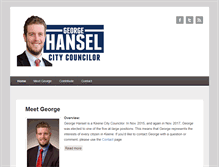 Tablet Screenshot of georgehansel.com